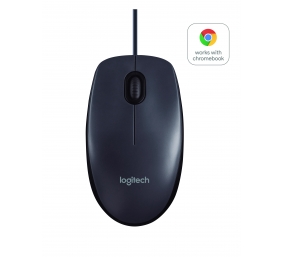 Pelė optinė Logitech B100 USB for Business (910-003357), juoda