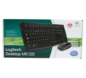 Klaviatūra laidinė Logitech MK120 Desktop USB - EER (US) (920-002563),  juoda