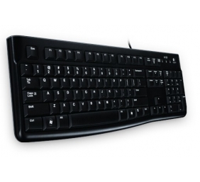 Klaviatūra laidinė Logitech K120 USB OEM - EMEA (LTH) (920-002526),  juoda
