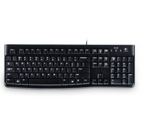 Klaviatūra laidinė Logitech K120 USB OEM - EMEA (LTH) (920-002526),  juoda