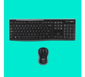 Klaviatūra belaidė Logitech MK270 Wireless Combo USB - EER (US) (920-004508),  juoda