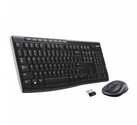 Klaviatūra belaidė Logitech MK270 Wireless Combo USB - EER (US) (920-004508),  juoda