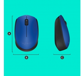 Pelė belaidė Logitech M171 Wireless (910-004640),  mėlyna