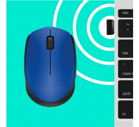 Pelė belaidė Logitech M171 Wireless (910-004640),  mėlyna
