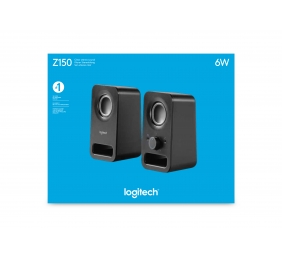 Garso kolonėlės Logitech Z150 2.0 6 Watt Midnight Black (980-000814), juodos