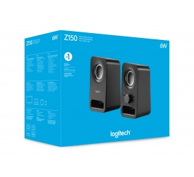 Garso kolonėlės Logitech Z150 2.0 6 Watt Midnight Black (980-000814), juodos