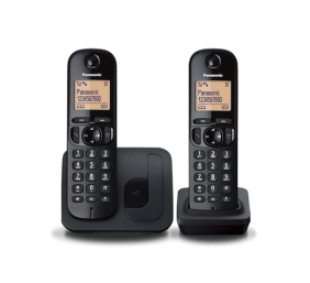 Panasonic Cordless KX-TGC212FXB Black, Built-in display, Phonebook capacity 50 entries, Speakerphone, Caller ID